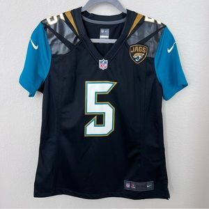 Jacksonville Jaguars Women’s Jersey Size M Blake Bortles #5 V Neck NFL Game Day